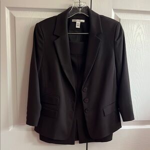 Kenneth Cole New York Black Tailored Blazer with Structured Shoulders